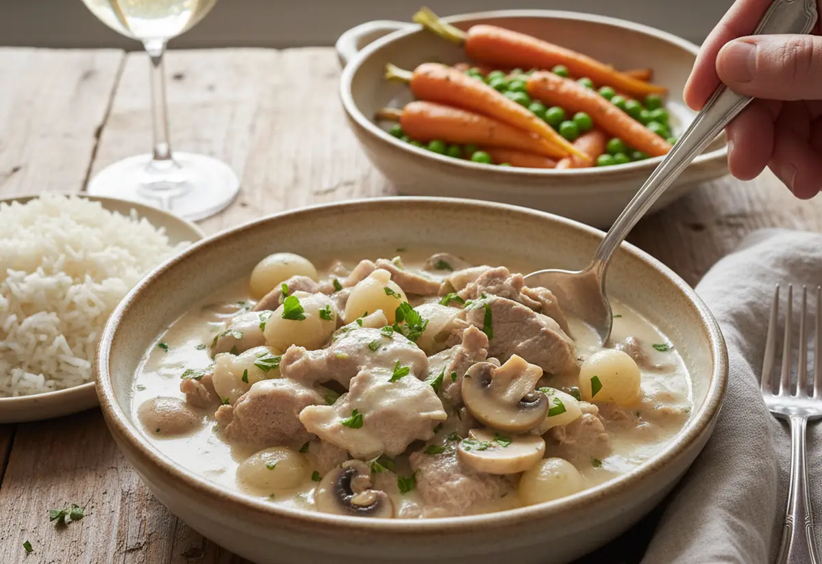 Accompagnements blanquette de veau à l'ancienne