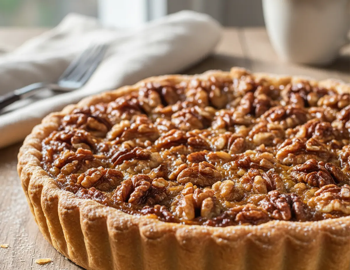Tarte aux noix de grand-mère recette traditionnelle et facile à réaliser